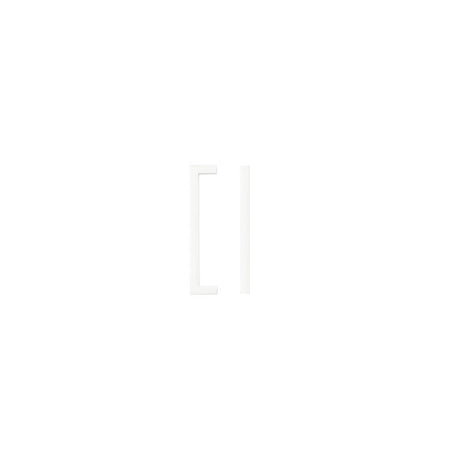 High quality image of the TOP Drawer Fittings - Square Block Cabinet handle 128mm CTC Matt White Finish | Sku. tdfps-128-mw | available to order from Trade Door Handles.