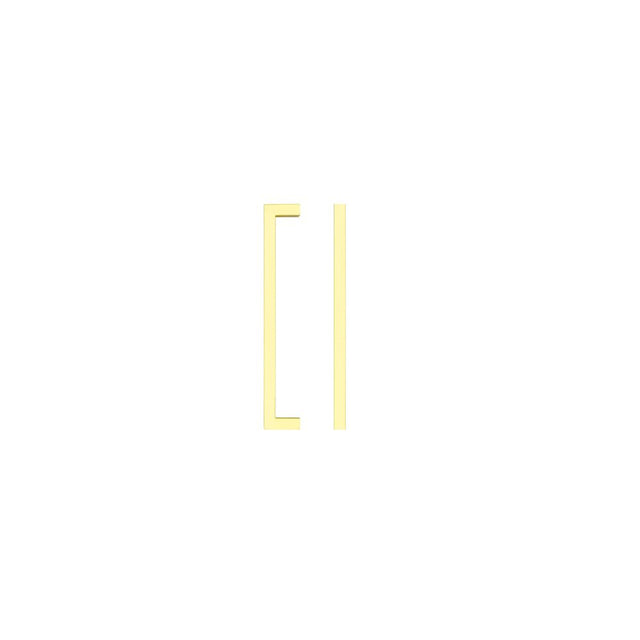 High quality image of the TOP Drawer Fittings - Square Block Cabinet handle 160mm CTC Brushed Gold Finish | Sku. tdfps-160-bg | available to order from Trade Door Handles.