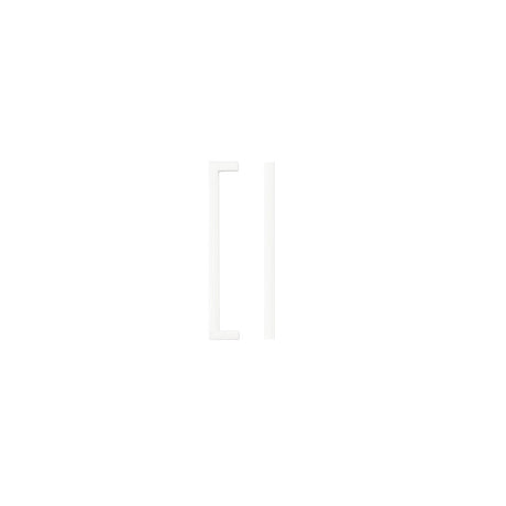 High quality image of the TOP Drawer Fittings - Square Block Cabinet handle 160mm CTC Matt White Finish | Sku. tdfps-160-mw | available to order from Trade Door Handles.