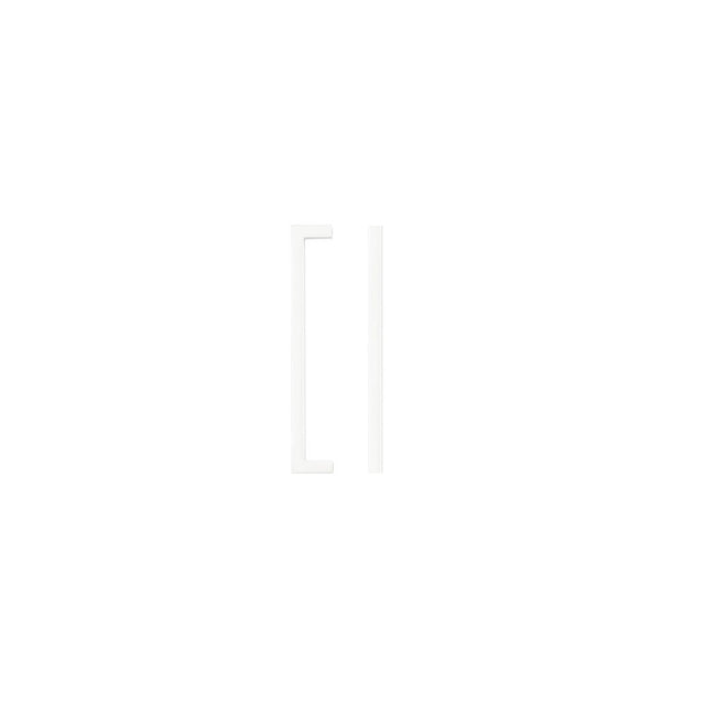High quality image of the TOP Drawer Fittings - Square Block Cabinet handle 160mm CTC Matt White Finish | Sku. tdfps-160-mw | available to order from Trade Door Handles.