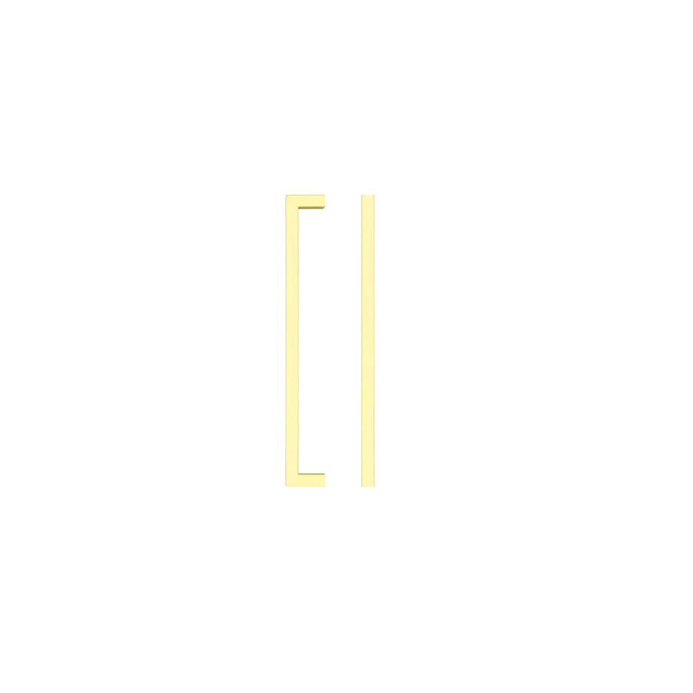 High quality image of the TOP Drawer Fittings - Square Block Cabinet handle 192mm CTC Brushed Gold Finish | Sku. tdfps-192-bg | available to order from Trade Door Handles.