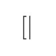 High quality image of the TOP Drawer Fittings - Square Block Cabinet handle 192mm CTC Matt Black Finish | Sku. tdfps-192-mb | available to order from Trade Door Handles.