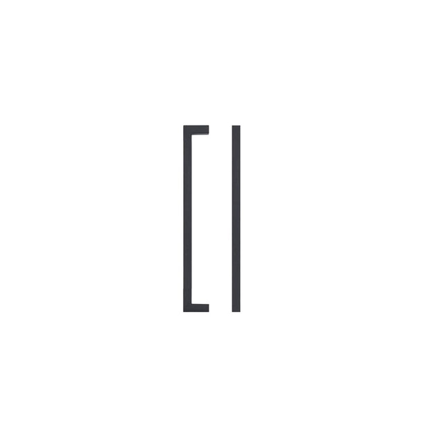 High quality image of the TOP Drawer Fittings - Square Block Cabinet handle 192mm CTC Matt Black Finish | Sku. tdfps-192-mb | available to order from Trade Door Handles.