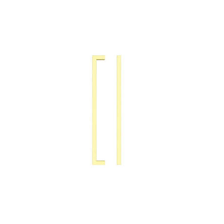 High quality image of the TOP Drawer Fittings - Square Block Cabinet handle 224mm CTC Brushed Gold Finish | Sku. tdfps-224-bg | available to order from Trade Door Handles.