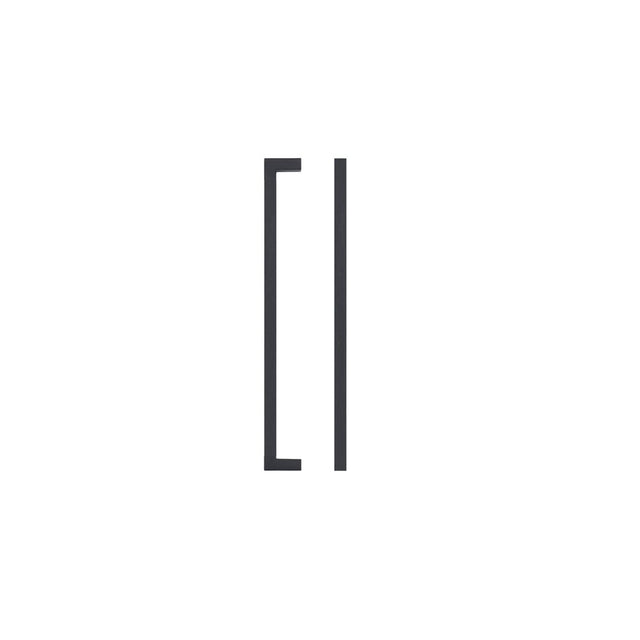 High quality image of the TOP Drawer Fittings - Square Block Cabinet handle 224mm CTC Matt Black Finish | Sku. tdfps-224-mb | available to order from Trade Door Handles.
