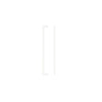 High quality image of the TOP Drawer Fittings - Square Block Cabinet handle 224mm CTC Matt White Finish | Sku. tdfps-224-mw | available to order from Trade Door Handles.