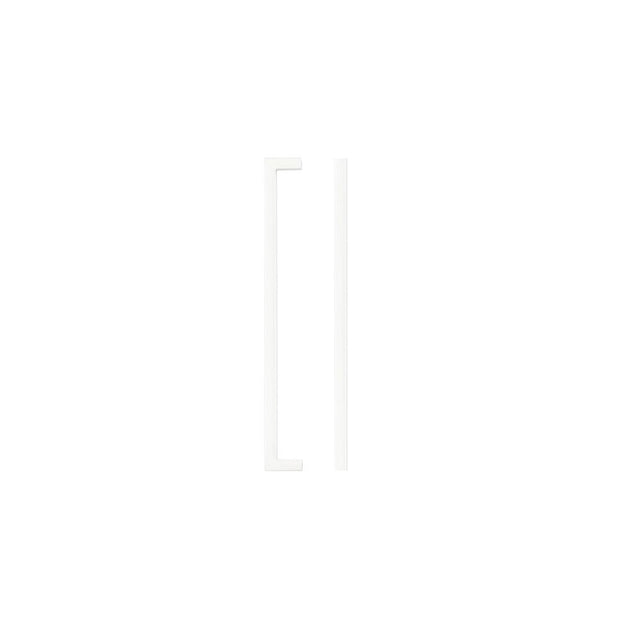 High quality image of the TOP Drawer Fittings - Square Block Cabinet handle 224mm CTC Matt White Finish | Sku. tdfps-224-mw | available to order from Trade Door Handles.