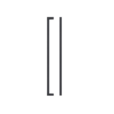High quality image of the TOP Drawer Fittings - Square Block Cabinet handle 320mm CTC Matt Black Finish | Sku. tdfps-320-mb | available to order from Trade Door Handles.