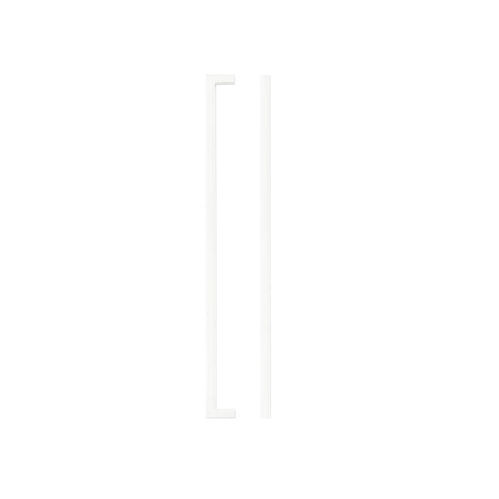 High quality image of the TOP Drawer Fittings - Square Block Cabinet handle 320mm CTC Matt White Finish | Sku. tdfps-320-mw | available to order from Trade Door Handles.