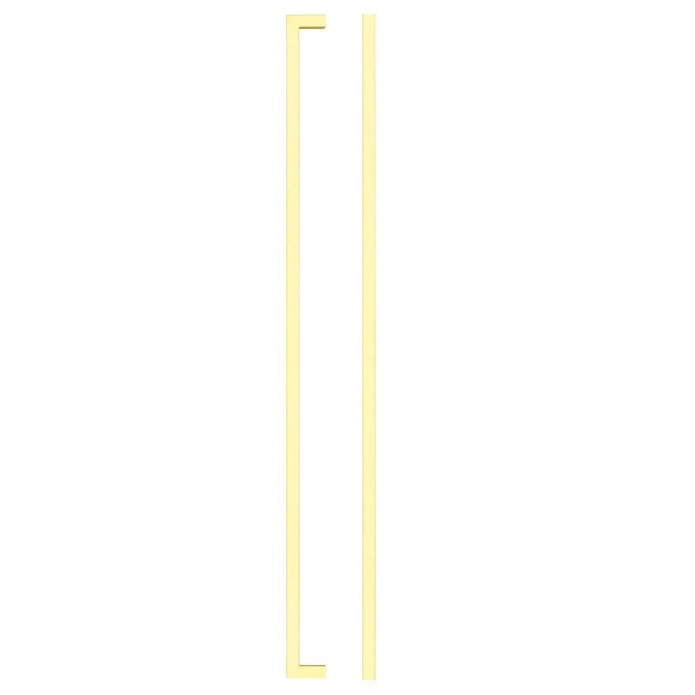 High quality image of the TOP Drawer Fittings - Square Block Cabinet handle 448mm CTC Brushed Gold Finish | Sku. tdfps-448-bg | available to order from Trade Door Handles.