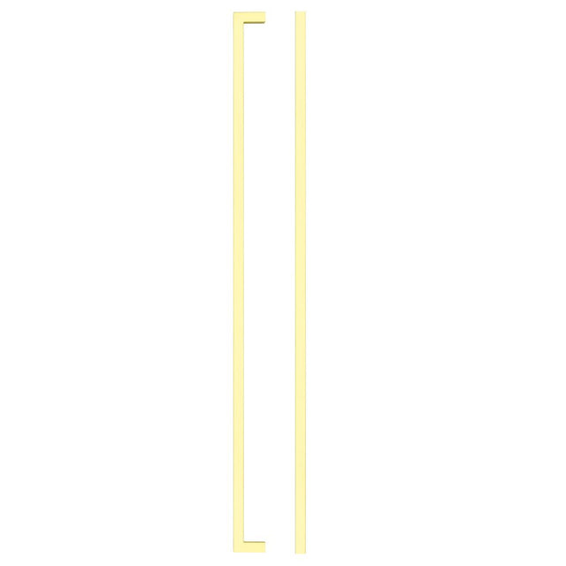 High quality image of the TOP Drawer Fittings - Square Block Cabinet handle 448mm CTC Brushed Gold Finish | Sku. tdfps-448-bg | available to order from Trade Door Handles.
