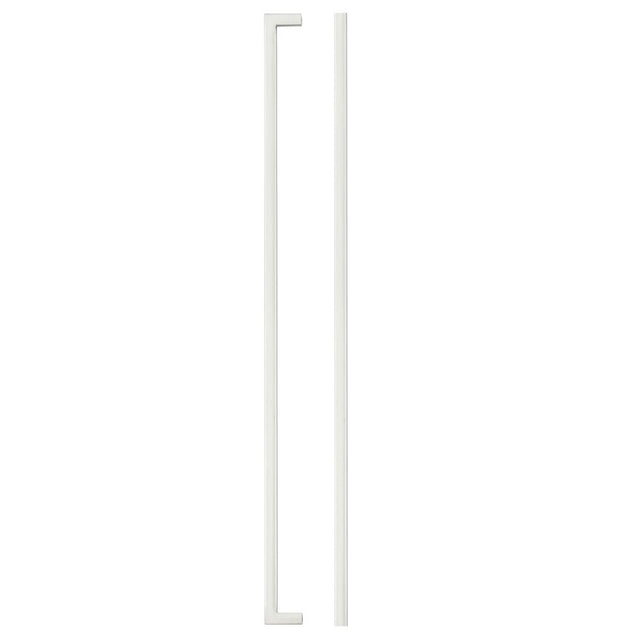 High quality image of the TOP Drawer Fittings - Square Block Cabinet handle 448mm CTC Brushed Nickel Finish | Sku. tdfps-448-bn | available to order from Trade Door Handles.