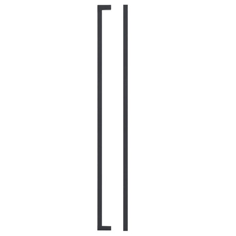 High quality image of the TOP Drawer Fittings - Square Block Cabinet handle 448mm CTC Matt Black Finish | Sku. tdfps-448-mb | available to order from Trade Door Handles.
