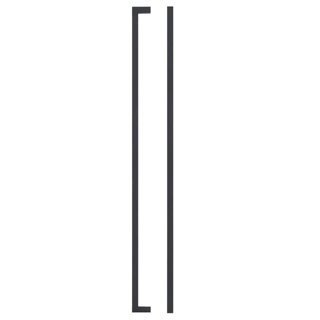 High quality image of the TOP Drawer Fittings - Square Block Cabinet handle 448mm CTC Matt Black Finish | Sku. tdfps-448-mb | available to order from Trade Door Handles.