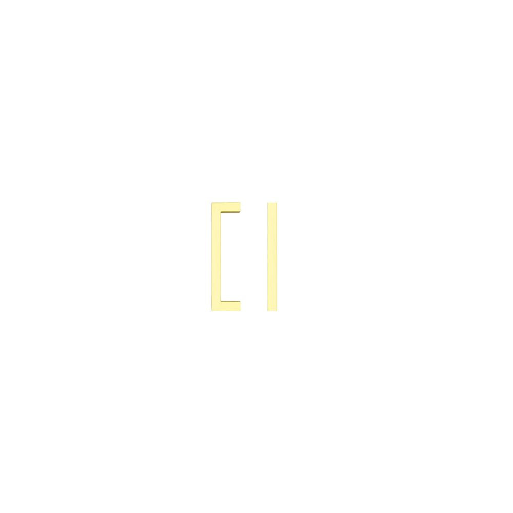 High quality image of the TOP Drawer Fittings - Square Block Cabinet handle 96mm CTC Brushed Gold Finish | Sku. tdfps-96-bg | available to order from Trade Door Handles.