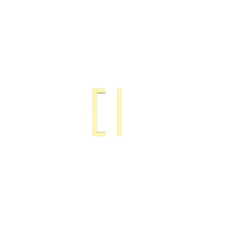 High quality image of the TOP Drawer Fittings - Square Block Cabinet handle 96mm CTC Brushed Gold Finish | Sku. tdfps-96-bg | available to order from Trade Door Handles.