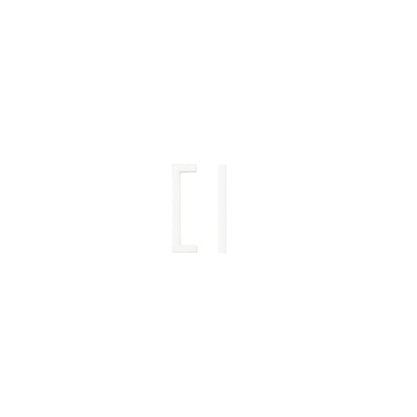 High quality image of the TOP Drawer Fittings - Square Block Cabinet handle 96mm CTC Matt White Finish | Sku. tdfps-96-mw | available to order from Trade Door Handles.