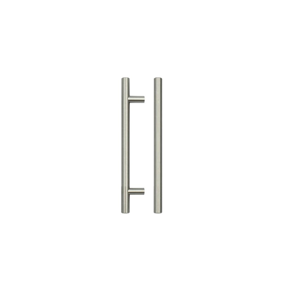 High quality image of the TOP Drawer Fittings - T Bar Cabinet handle 128mm CTC, 188mm Total length Brushed Nickel Finish | Sku. tdfpt-128-188bn | available to order from Trade Door Handles.