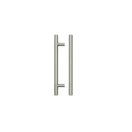 High quality image of the TOP Drawer Fittings - T Bar Cabinet handle 128mm CTC, 188mm Total length Brushed Nickel Finish | Sku. tdfpt-128-188bn | available to order from Trade Door Handles.