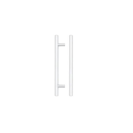 High quality image of the TOP Drawer Fittings - T Bar Cabinet handle 128mm CTC, 188mm Total length Matt White Finish | Sku. tdfpt-128-188mw | available to order from Trade Door Handles.