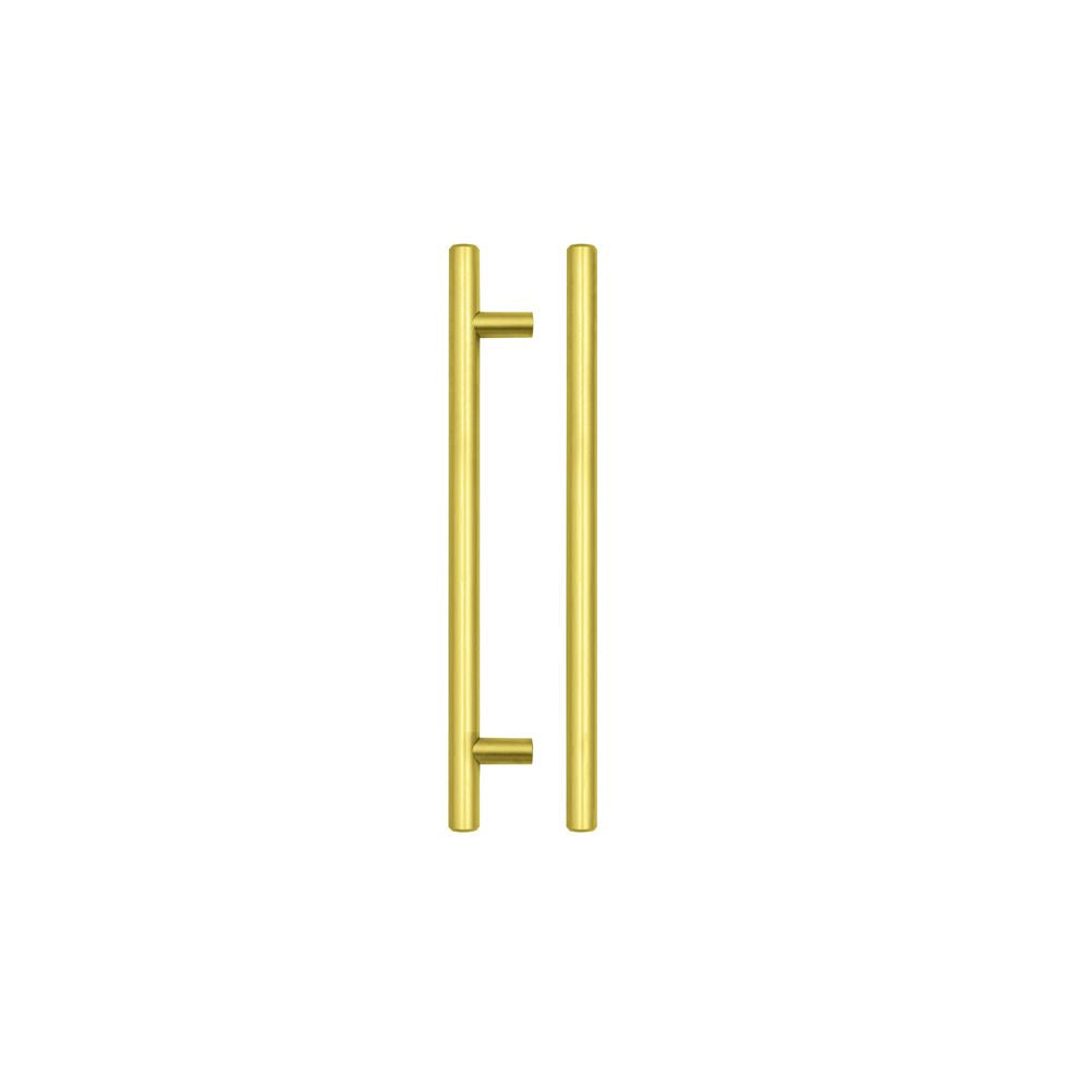 High quality image of the TOP Drawer Fittings - T Bar Cabinet handle 160mm CTC, 220mm Total length Brushed Gold Finish | Sku. tdfpt-160-220bg | available to order from Trade Door Handles.