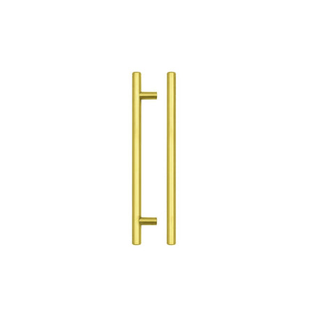High quality image of the TOP Drawer Fittings - T Bar Cabinet handle 160mm CTC, 220mm Total length Brushed Gold Finish | Sku. tdfpt-160-220bg | available to order from Trade Door Handles.