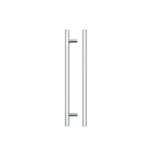 High quality image of the TOP Drawer Fittings - T Bar Cabinet handle 192mm CTC, 252mm Total length Polished Chrome Finish | Sku. tdfpt-192-252cp | available to order from Trade Door Handles.