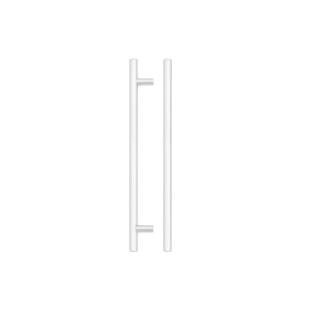High quality image of the TOP Drawer Fittings - T Bar Cabinet handle 192mm CTC, 252mm Total length Matt White Finish | Sku. tdfpt-192-252mw | available to order from Trade Door Handles.