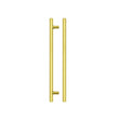 High quality image of the TOP Drawer Fittings - T Bar Cabinet handle 224mm CTC, 284mm Total length Brushed Gold Finish | Sku. tdfpt-224-284bg | available to order from Trade Door Handles.