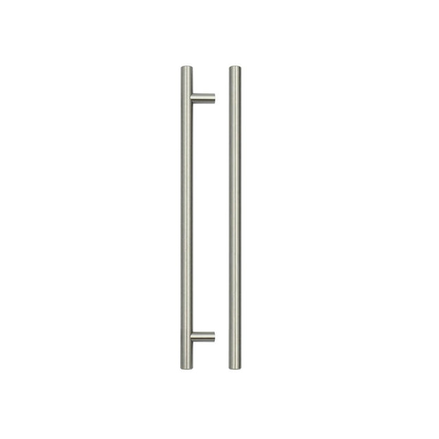 High quality image of the TOP Drawer Fittings - T Bar Cabinet handle 224mm CTC, 284mm Total length Brushed Nickel Finish | Sku. tdfpt-224-284bn | available to order from Trade Door Handles.