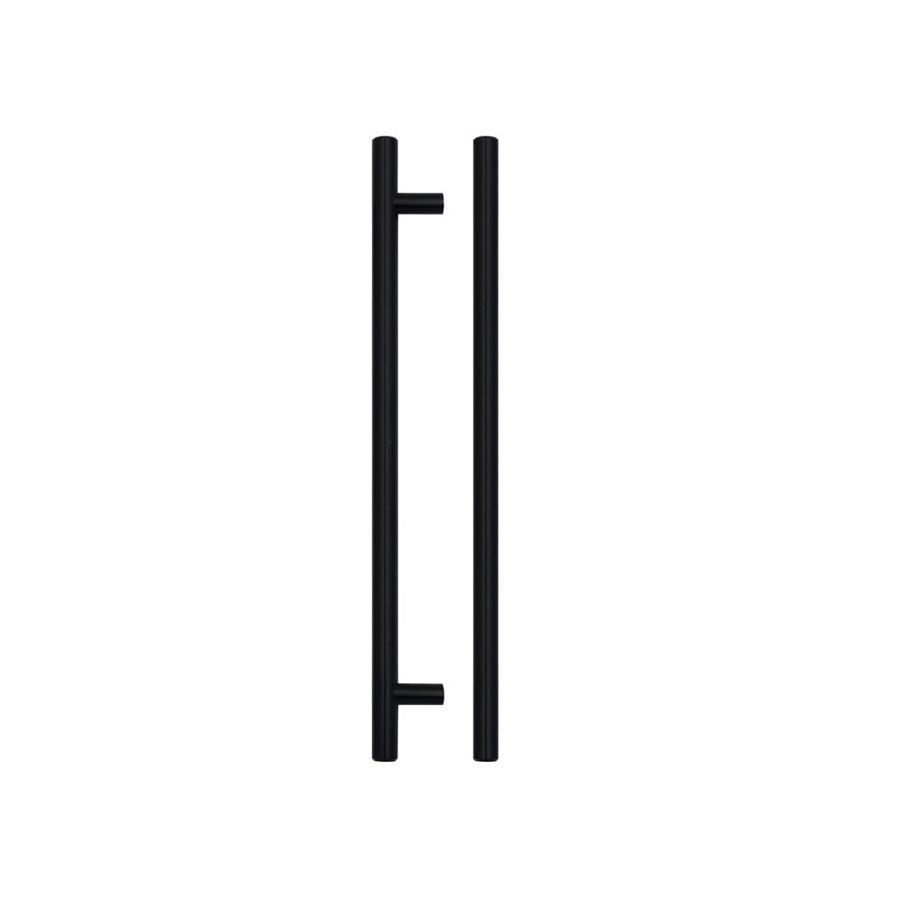 High quality image of the TOP Drawer Fittings - T Bar Cabinet handle 224mm CTC, 284mm Total length Matt Black Finish | Sku. tdfpt-224-284mb | available to order from Trade Door Handles.