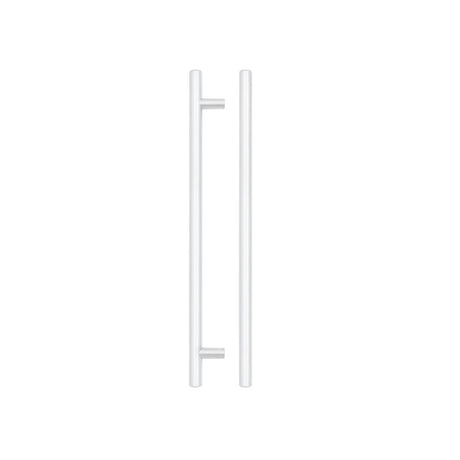 High quality image of the TOP Drawer Fittings - T Bar Cabinet handle 224mm CTC, 284mm Total length Matt White Finish | Sku. tdfpt-224-284mw | available to order from Trade Door Handles.