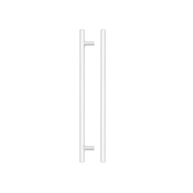 High quality image of the TOP Drawer Fittings - T Bar Cabinet handle 224mm CTC, 284mm Total length Matt White Finish | Sku. tdfpt-224-284mw | available to order from Trade Door Handles.