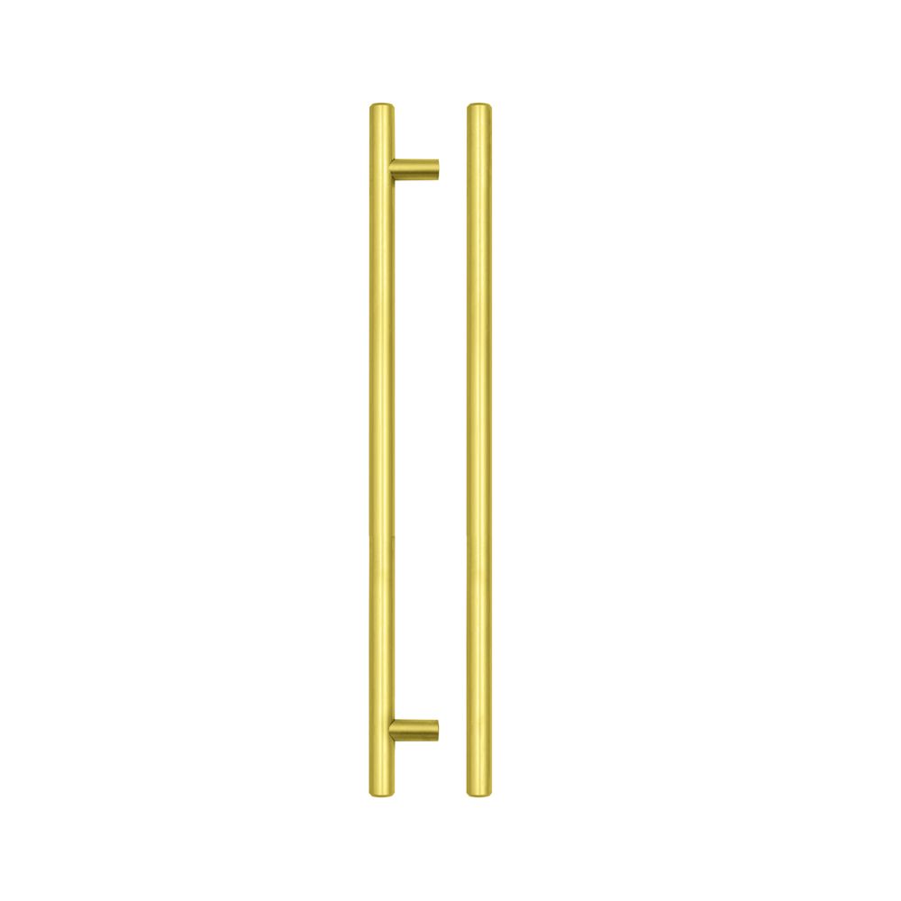 High quality image of the TOP Drawer Fittings - T Bar Cabinet handle 256mm CTC, 316mm Total length Brushed Gold Finish | Sku. tdfpt-256-316bg | available to order from Trade Door Handles.