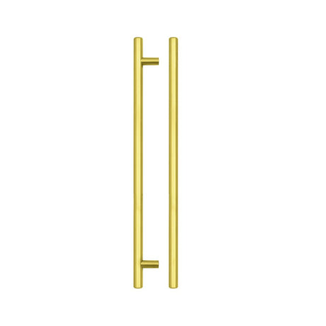 High quality image of the TOP Drawer Fittings - T Bar Cabinet handle 256mm CTC, 316mm Total length Brushed Gold Finish | Sku. tdfpt-256-316bg | available to order from Trade Door Handles.