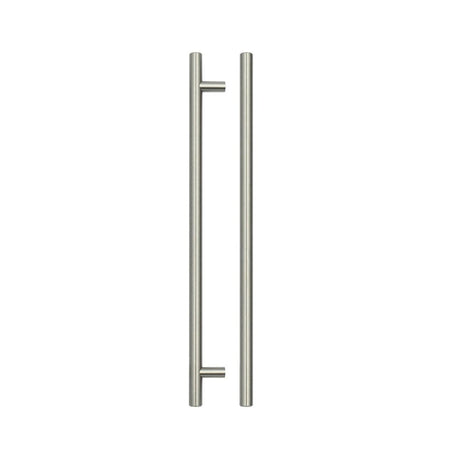 High quality image of the TOP Drawer Fittings - T Bar Cabinet handle 256mm CTC, 316mm Total length Brushed Nickel Finish | Sku. tdfpt-256-316bn | available to order from Trade Door Handles.
