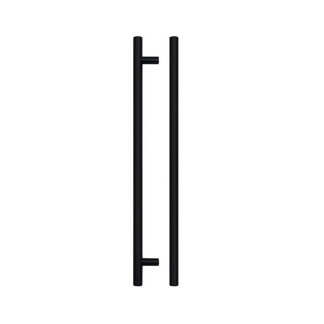 High quality image of the TOP Drawer Fittings - T Bar Cabinet handle 256mm CTC, 316mm Total length Matt Black Finish | Sku. tdfpt-256-316mb | available to order from Trade Door Handles.