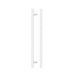 High quality image of the TOP Drawer Fittings - T Bar Cabinet handle 256mm CTC, 316mm Total length Matt White Finish | Sku. tdfpt-256-316mw | available to order from Trade Door Handles.