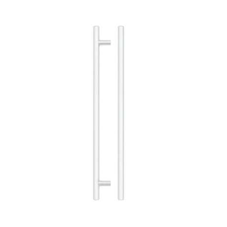High quality image of the TOP Drawer Fittings - T Bar Cabinet handle 256mm CTC, 316mm Total length Matt White Finish | Sku. tdfpt-256-316mw | available to order from Trade Door Handles.