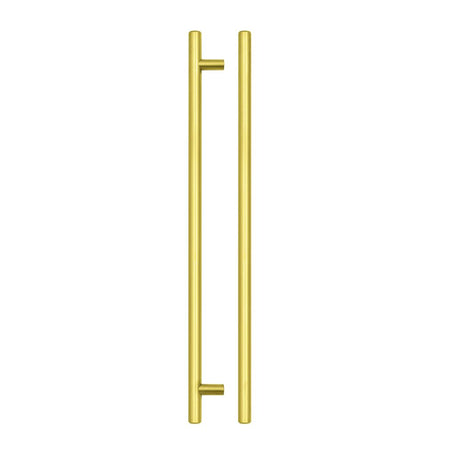 High quality image of the TOP Drawer Fittings - T Bar Cabinet handle 288mm CTC, 348mm Total length Brushed Gold Finish | Sku. tdfpt-288-348bg | available to order from Trade Door Handles.