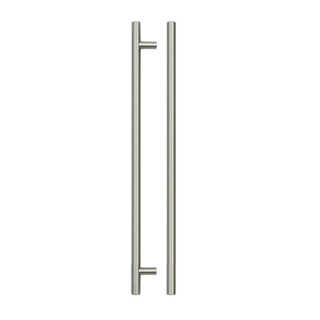 High quality image of the TOP Drawer Fittings - T Bar Cabinet handle 288mm CTC, 348mm Total length Brushed Nickel Finish | Sku. tdfpt-288-348bn | available to order from Trade Door Handles.