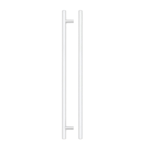 High quality image of the TOP Drawer Fittings - T Bar Cabinet handle 288mm CTC, 348mm Total length Matt White Finish | Sku. tdfpt-288-348mw | available to order from Trade Door Handles.