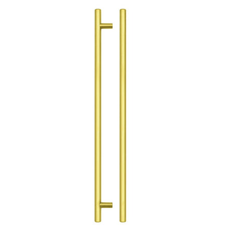 High quality image of the TOP Drawer Fittings - T Bar Cabinet handle 320mm CTC, 380mm Total length Brushed Gold Finish | Sku. tdfpt-320-380bg | available to order from Trade Door Handles.