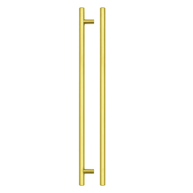 High quality image of the TOP Drawer Fittings - T Bar Cabinet handle 320mm CTC, 380mm Total length Brushed Gold Finish | Sku. tdfpt-320-380bg | available to order from Trade Door Handles.