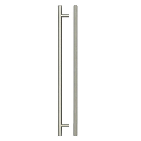 High quality image of the TOP Drawer Fittings - T Bar Cabinet handle 320mm CTC, 380mm Total length Brushed Nickel Finish | Sku. tdfpt-320-380bn | available to order from Trade Door Handles.
