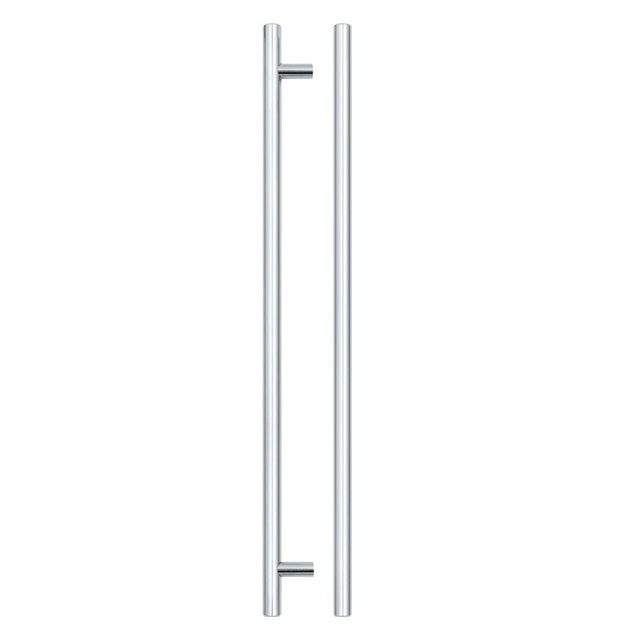 High quality image of the TOP Drawer Fittings - T Bar Cabinet handle 320mm CTC, 380mm Total length Polished Chrome Finish | Sku. tdfpt-320-380cp | available to order from Trade Door Handles.