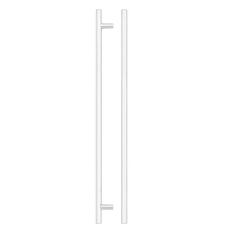 High quality image of the TOP Drawer Fittings - T Bar Cabinet handle 320mm CTC, 380mm Total length Matt White Finish | Sku. tdfpt-320-380mw | available to order from Trade Door Handles.