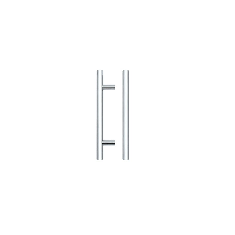 High quality image of the TOP Drawer Fittings - T Bar Cabinet handle 96mm CTC, 156mm Total length Polished Chrome Finish | Sku. tdfpt-96-156cp | available to order from Trade Door Handles.