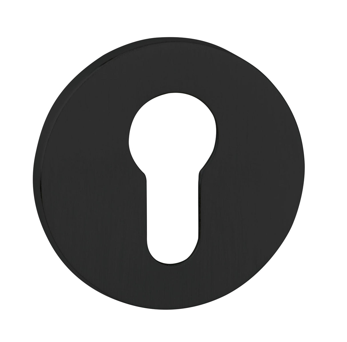 Quality image of Tupai Rapido 5S Line Euro Escutcheons on 5mm Slimline Round Rose - Pearl Black | Sku. tescer5smb | available from Trade Door Handles.