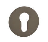 Quality image of Tupai Rapido 5S Line Euro Escutcheons on 5mm Slimline Round Rose - Titanium | Sku. tescer5stt | available from Trade Door Handles.